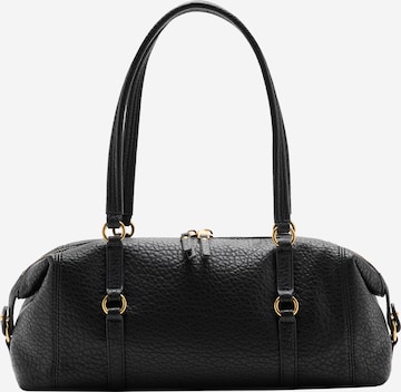 MANGO Skuldertaske 'LOTTAB' i sort: forside