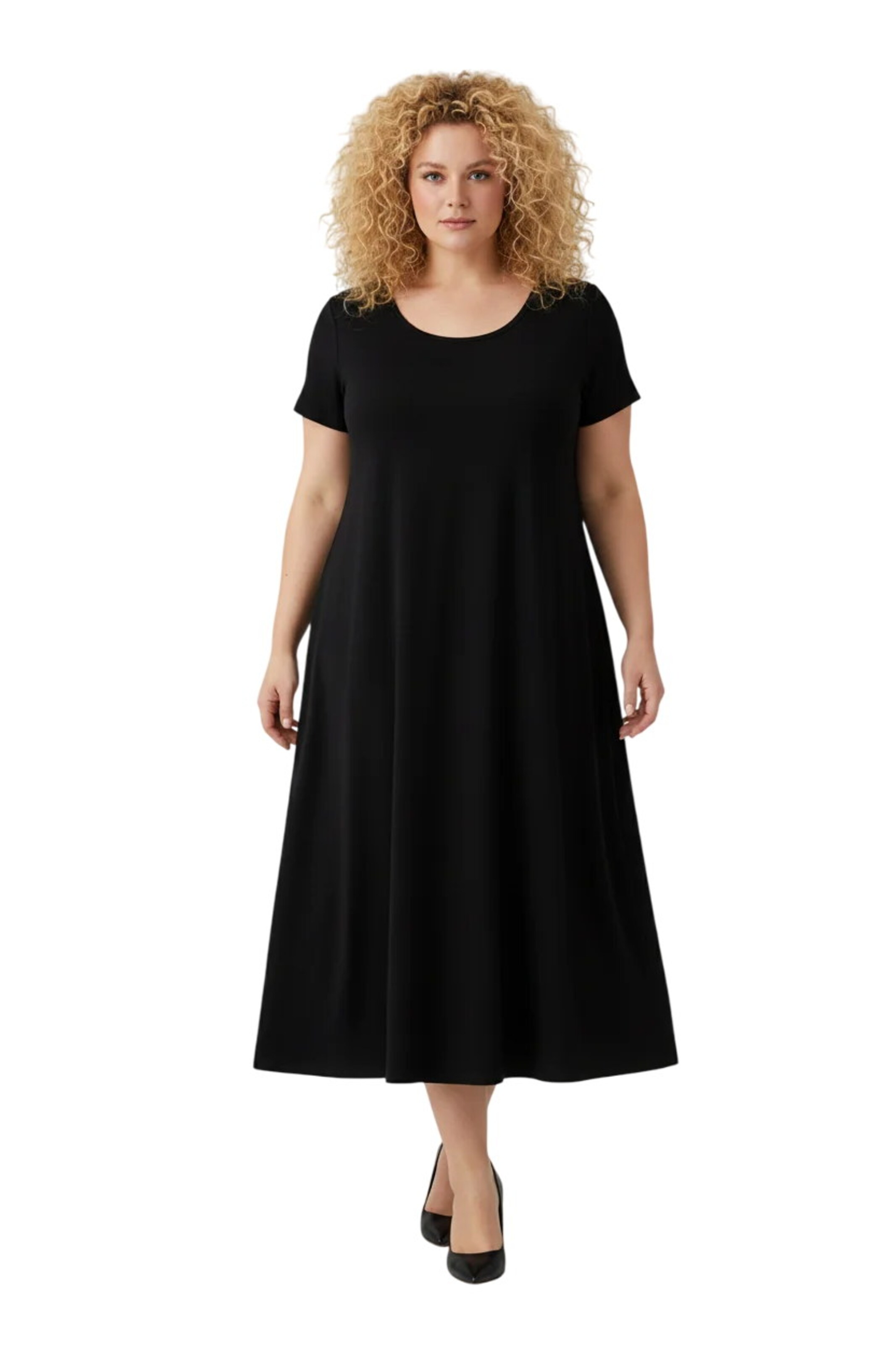 Shape Of You Kleid in Schwarz: Vorderseite