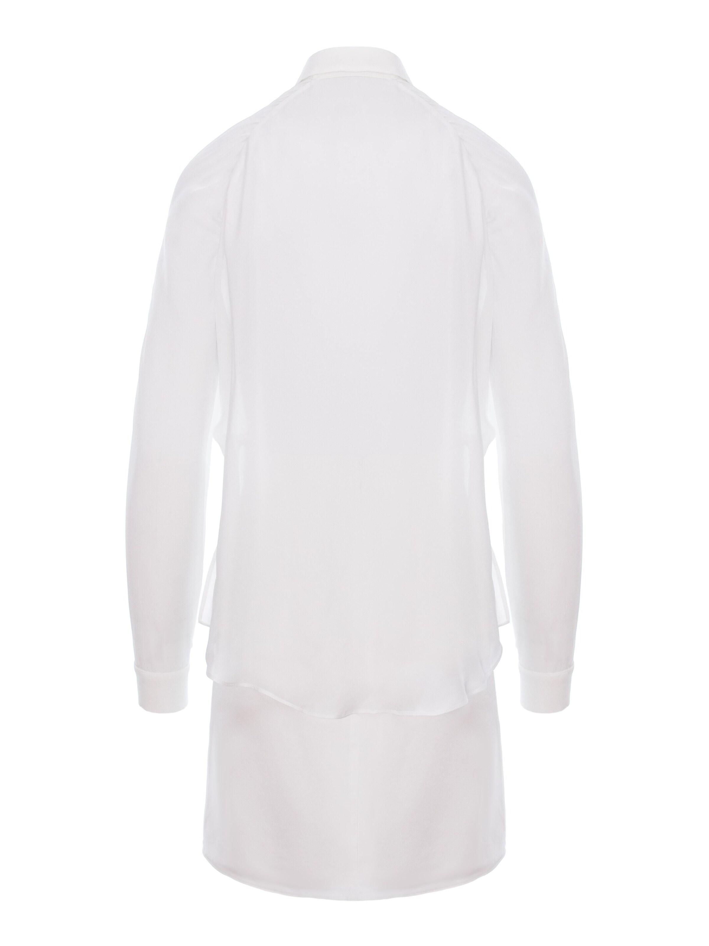 Robe 'Gathered Raglan' AVENUE N°29 en blanc