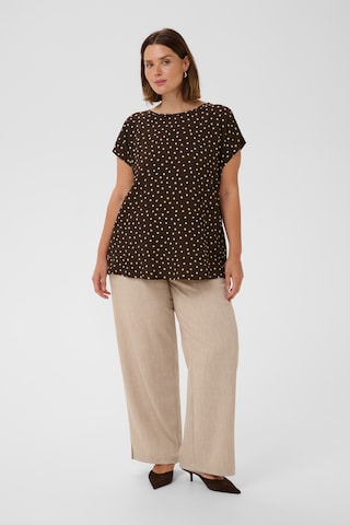 KAFFE CURVE Blouse in Bruin