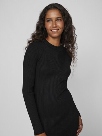 VILA Knit dress in Black: front