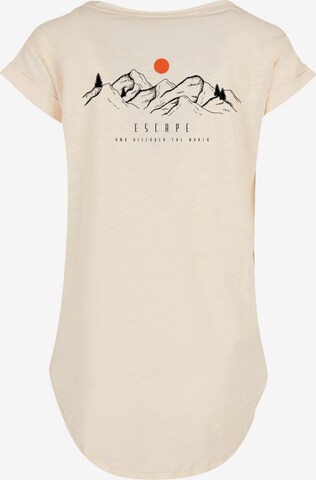 T-shirt 'Discover the world' F4NT4STIC en beige