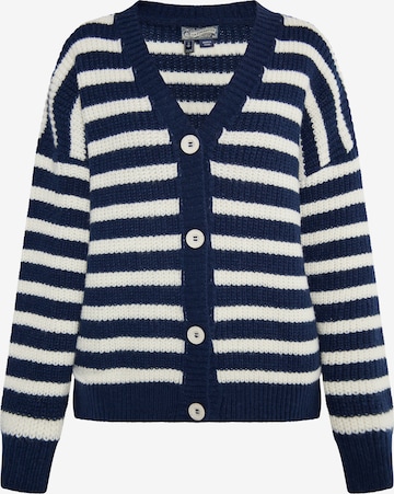 DreiMaster Vintage Knit Cardigan in Blue: front