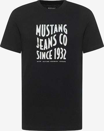 MUSTANG T-Shirt 'Austin' in Schwarz: Vorderseite