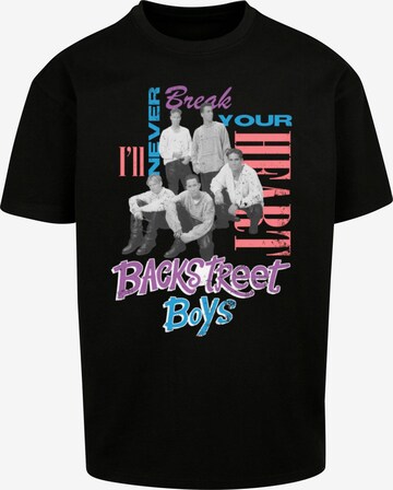 Merchcode Shirt 'Backstreet Boys - INBYH' in Zwart: voorkant