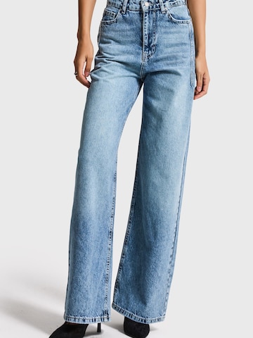 IT'S BASIC Wide leg Jeans 'Olea Wide High Rise Jeans' in Blue: front