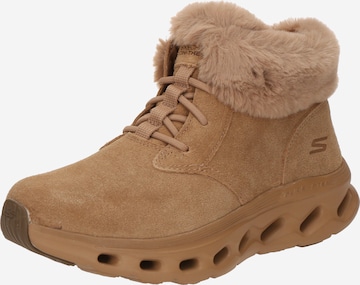 SKECHERS Ботинки на шнуровке 'GO WALK GLIDE-STEP 2.0' в Коричневый: спереди