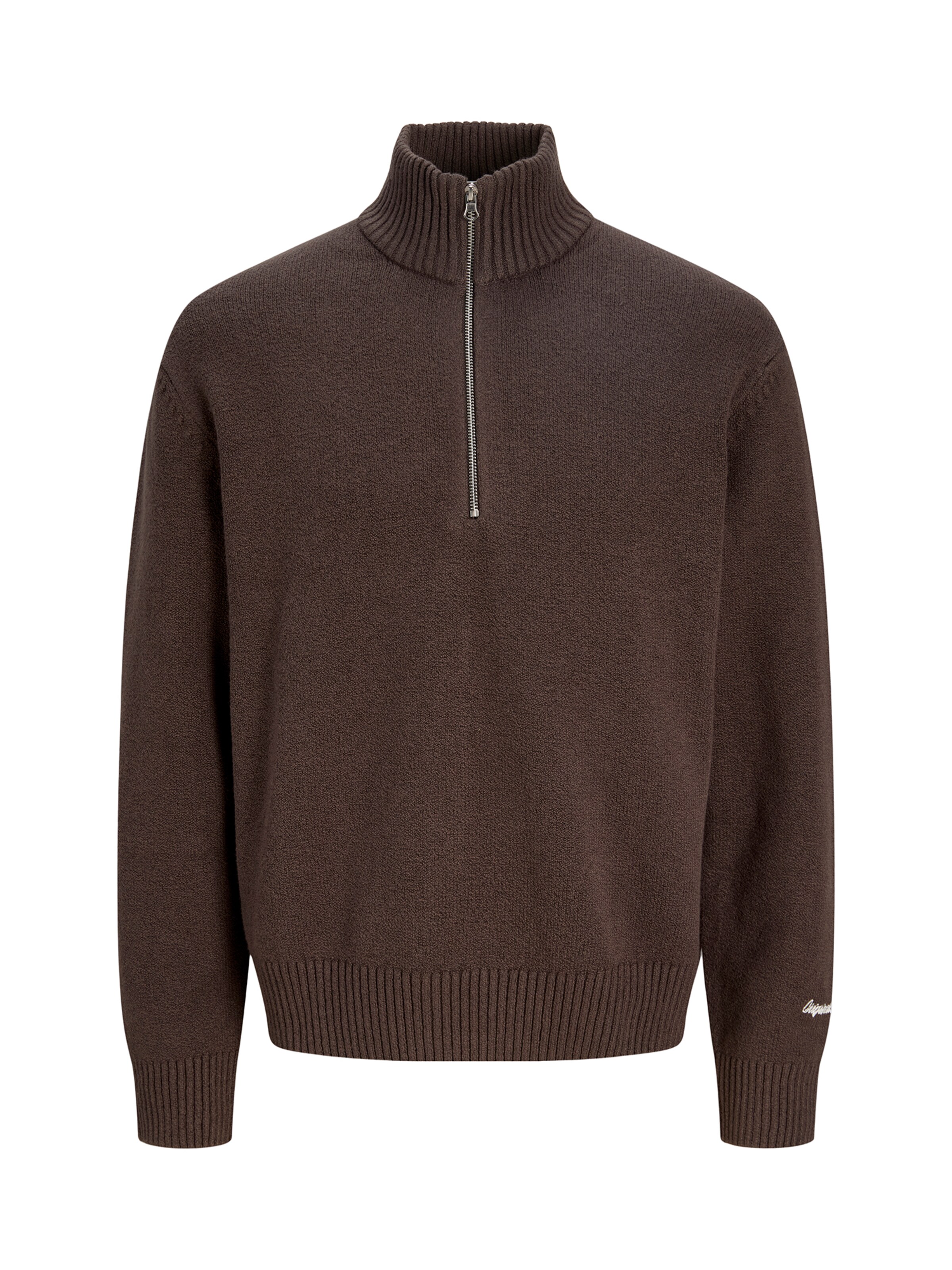 JACK & JONES Tröja 'JORNORREBRO' i XS i mörkbrun, Produktvy