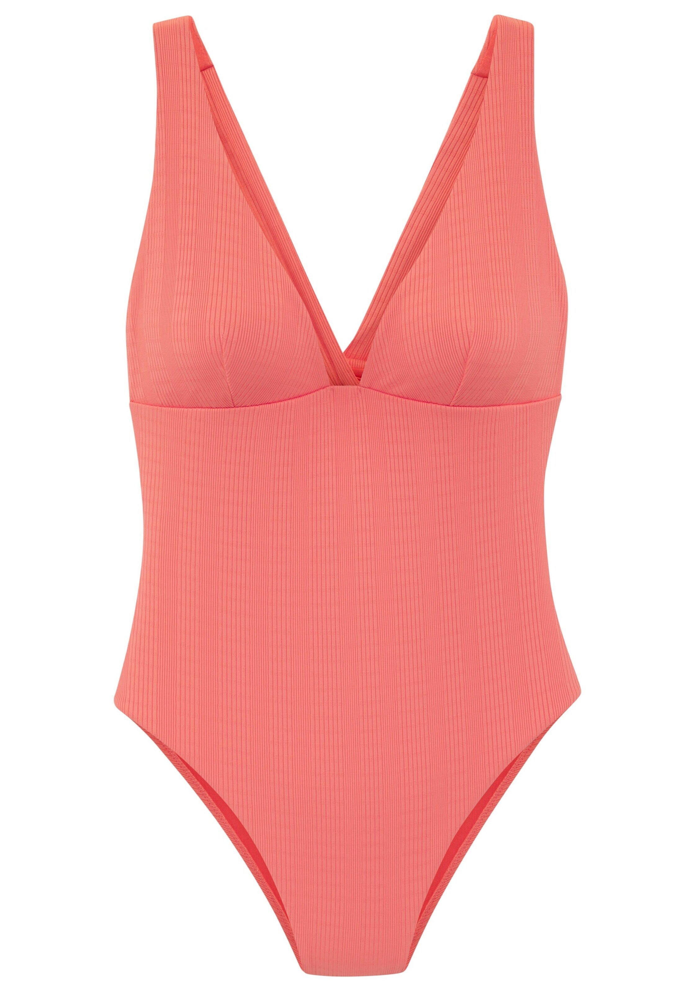 Copenhagen Studios Bustier Badeanzug in Orange: Vorderseite