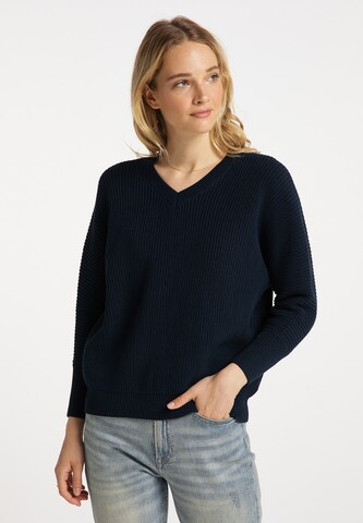 Pull-over DreiMaster Vintage en bleu : devant