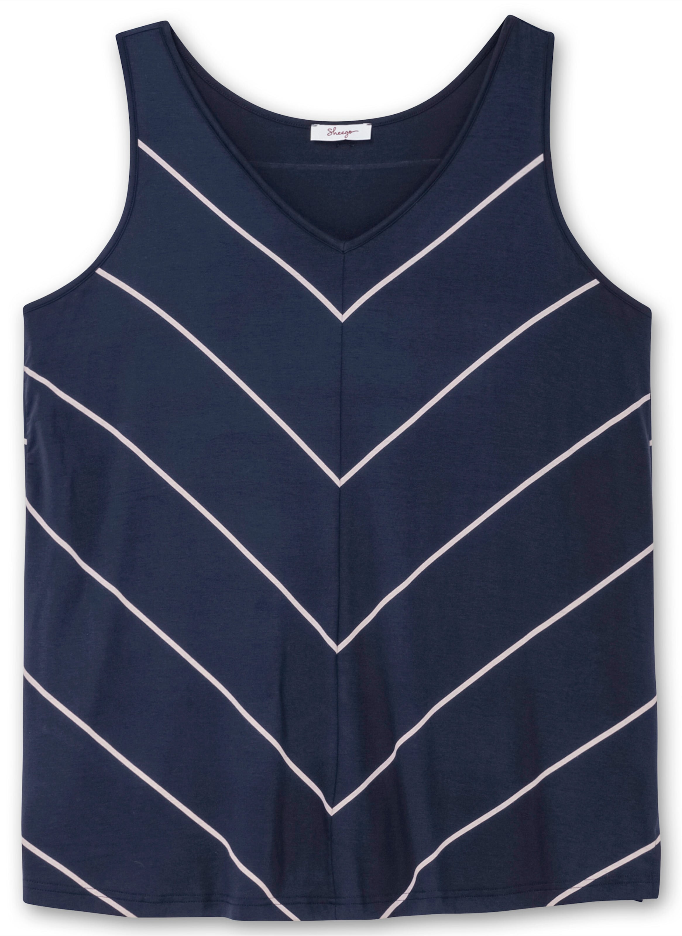 SHEEGO Top w kolorze niebieski: przód