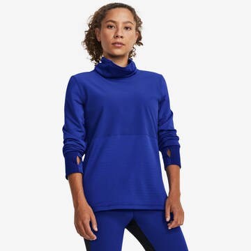 UNDER ARMOUR Functioneel shirt 'Qualifier Cold' in Blauw: voorkant