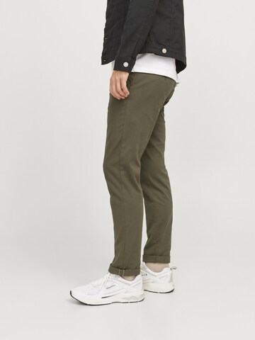 Coupe slim Pantalon chino JACK & JONES en vert