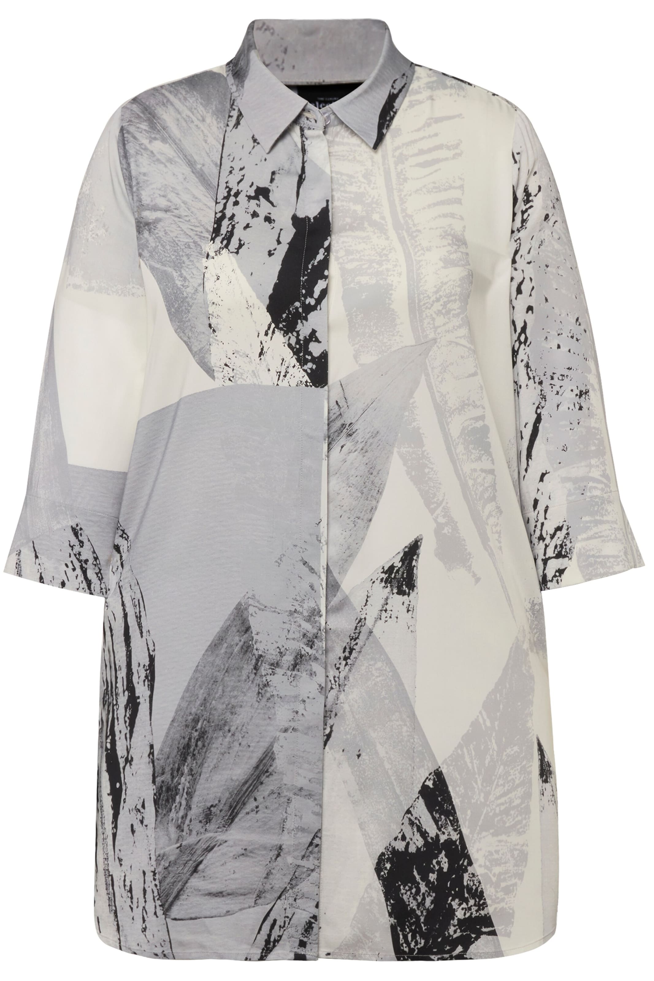 Ulla Popken Blouse in Grijs: voorkant