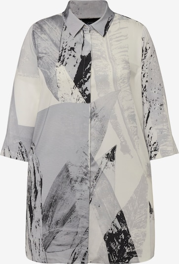 Ulla Popken Bluse in greige / stone / dunkelgrau / schwarz, Produktansicht