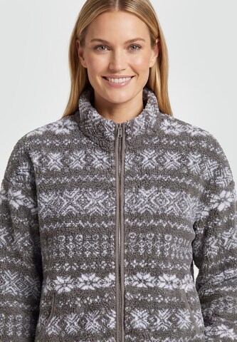 usha WHITE LABEL Fleece jas in Grijs