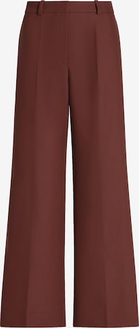 HUGO Wide Leg Suorat housut 'Hasmina' värissä ruskea: etupuoli