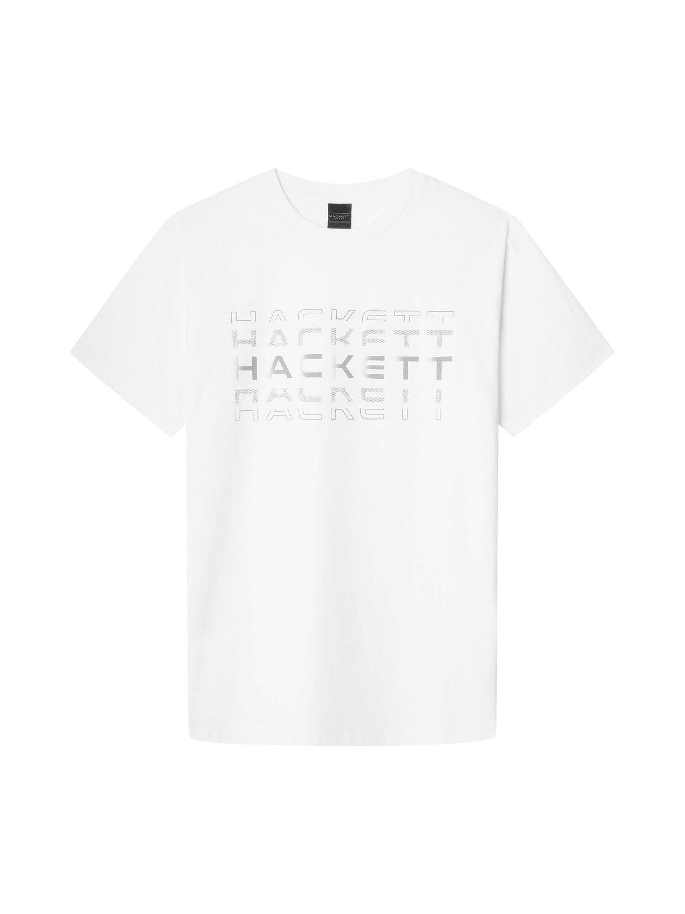 Maglietta 'Club' di Hackett London in bianco: frontale