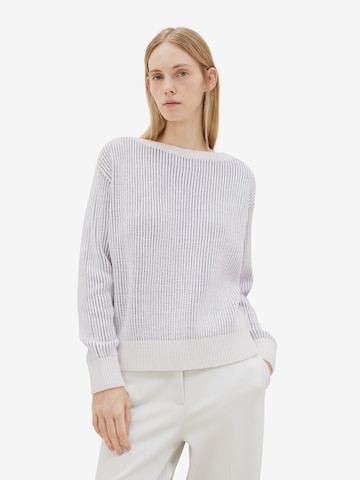 TOM TAILOR Sweater in White