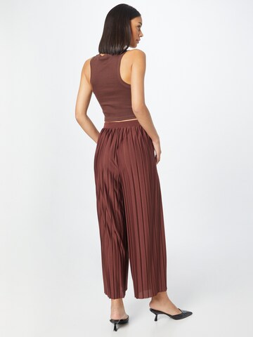 ABOUT YOU Wide Leg Hose 'Caren' in Braun