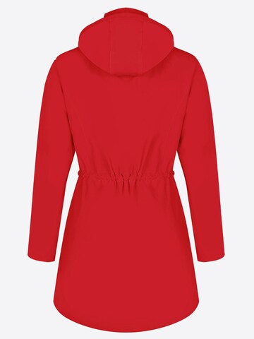 ATLASLAVA Outdoormantel 'ATLASLAVA Damen Regenjacke Lang'‌‌‌‌ in Rot