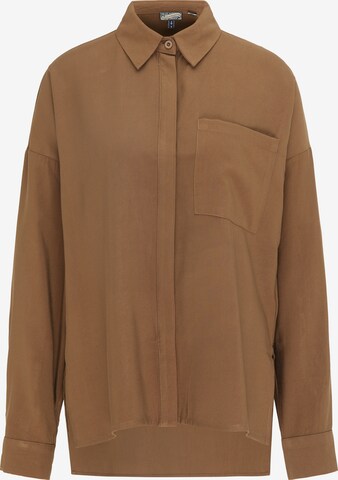 DreiMaster Vintage Blouse in Brown: front