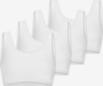 uncover by SCHIESSER BH ' Cotton Lace ' in Wit: voorkant