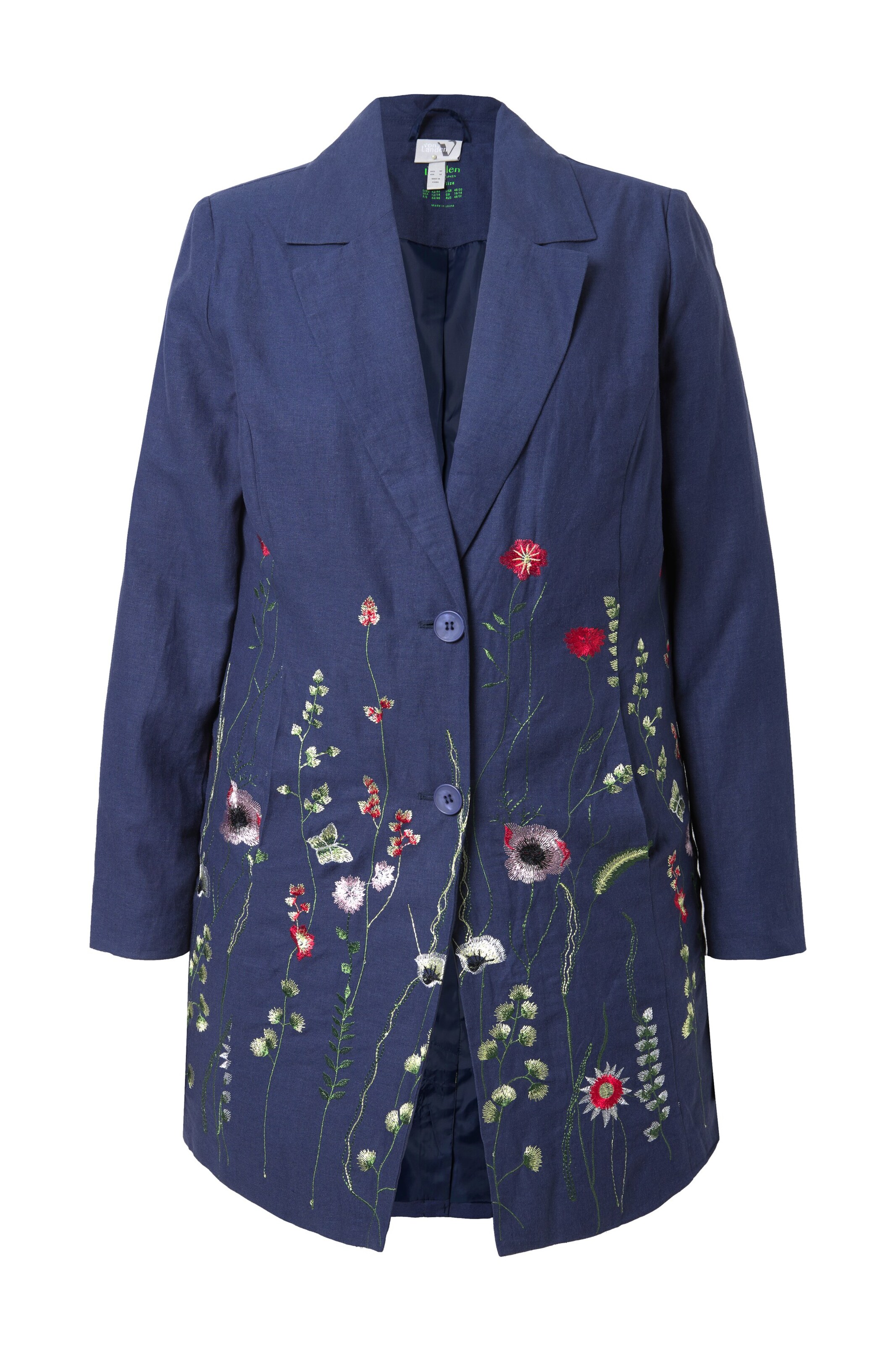 Ulla Popken Jacke in Blau: Vorderseite