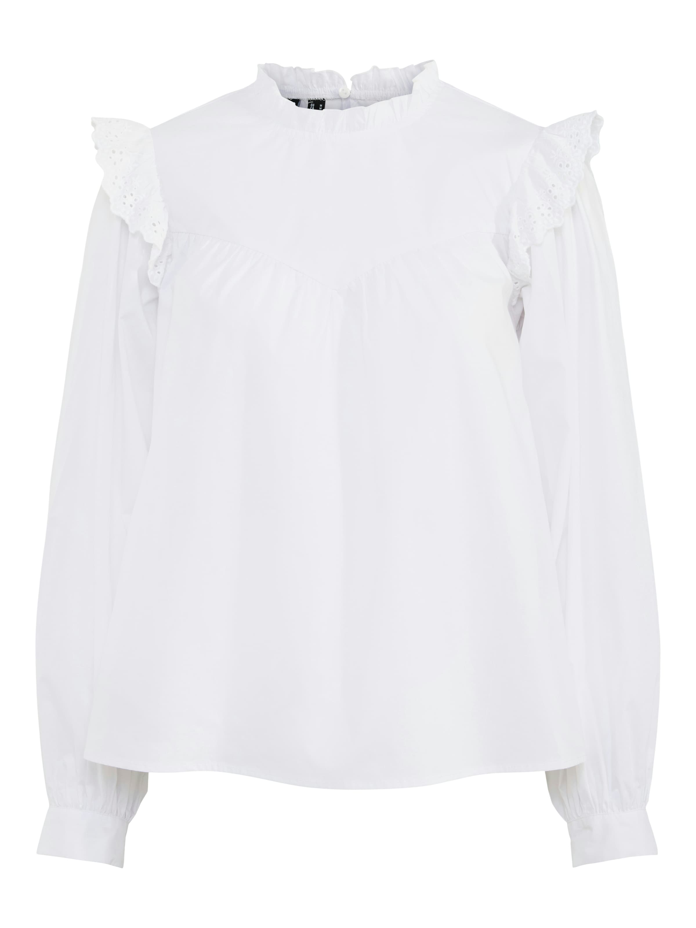 PIECES Pusero 'VELA' värissä valkoinen: etupuoli