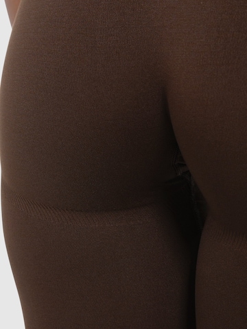 Smilodox Skinny Workout Pants 'Elin' in Brown