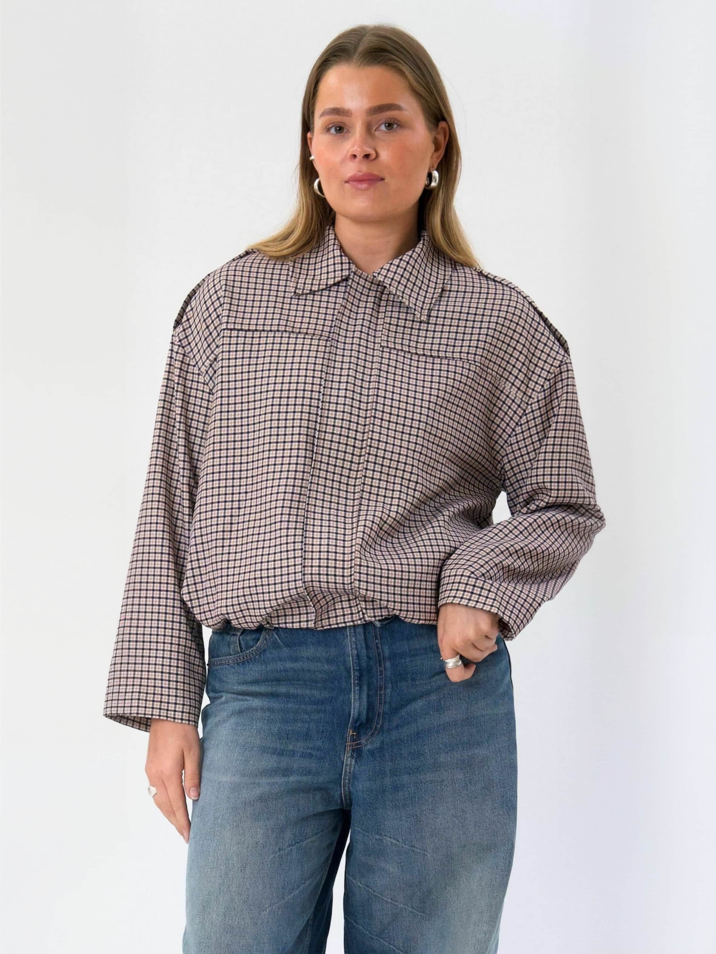 ITS MAY Between-Season Jacket ' Livia ' in Brown: front