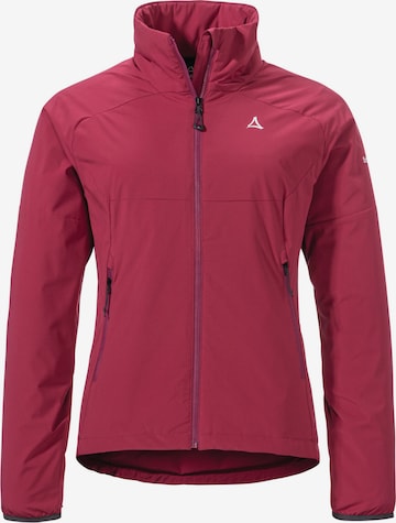 Veste mi-saison Schöffel en rouge : devant
