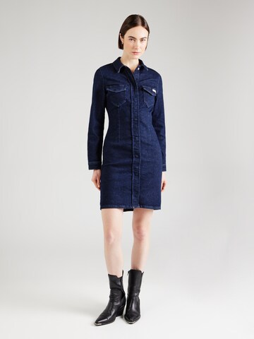 Calvin Klein Jeans Shirt dress in Blue: front