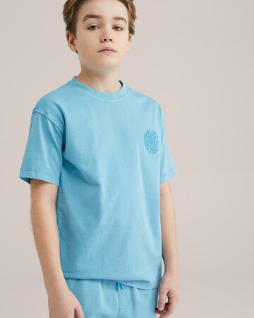 WE Fashion T-shirt i blå: framsida