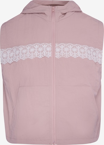 Gilet MO en rose : devant