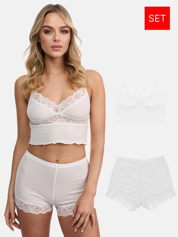 Tazzio Shorty 'F921' in Weiß: Vorderseite