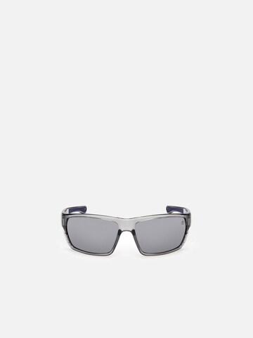 TIMBERLAND Zonnebril 'Timberland TB00002 Matte black 64/16/135 MAN Sunglasses' in Grijs: voorkant