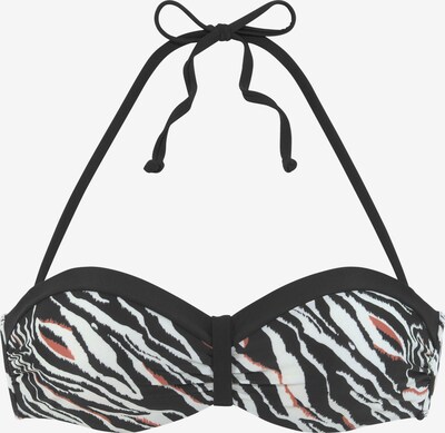 s.Oliver Bikinitop in rostbraun / schwarz / weiß, Produktansicht