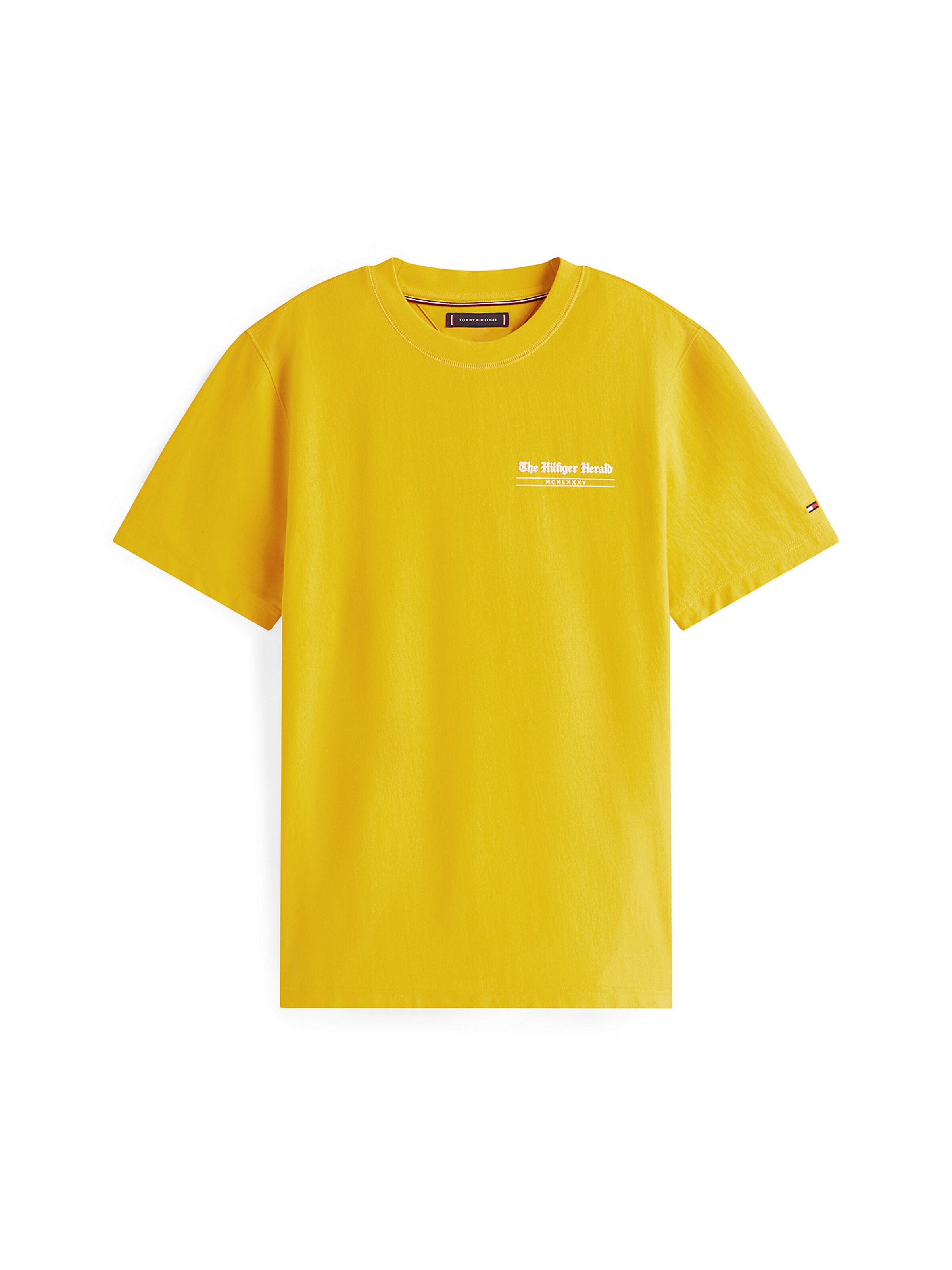 TOMMY HILFIGER T-Shirt in gelb / weiß, Produktansicht