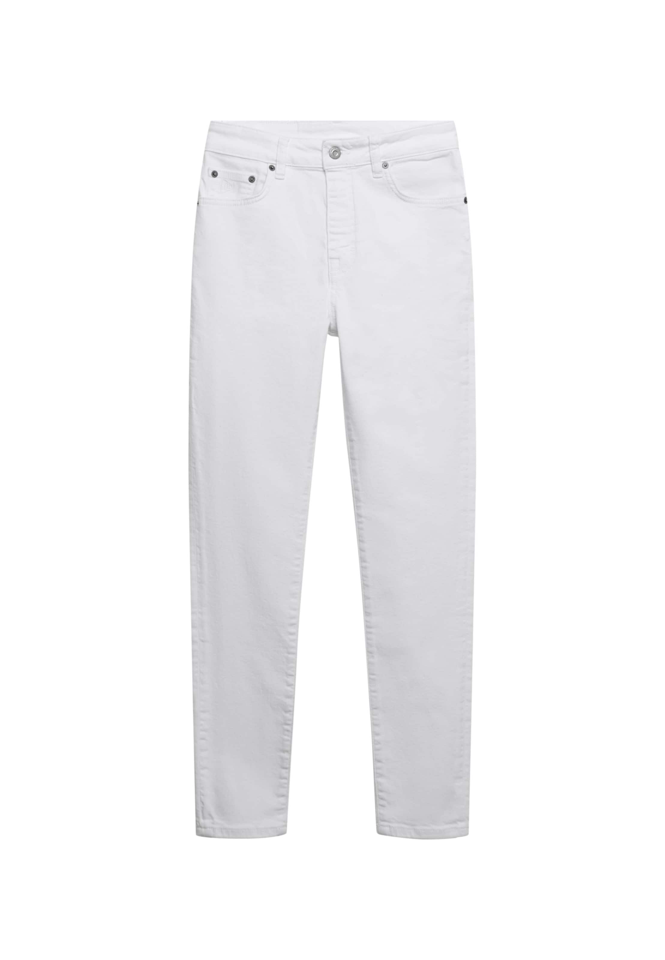 Superdry Skinny Jeans 'High Rise' in Wit: voorkant