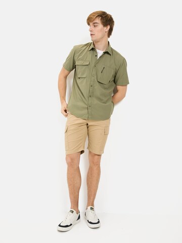 CAMEL ACTIVE Regular Fit Kurzarmhemd mit Cooling Effekt in Grün
