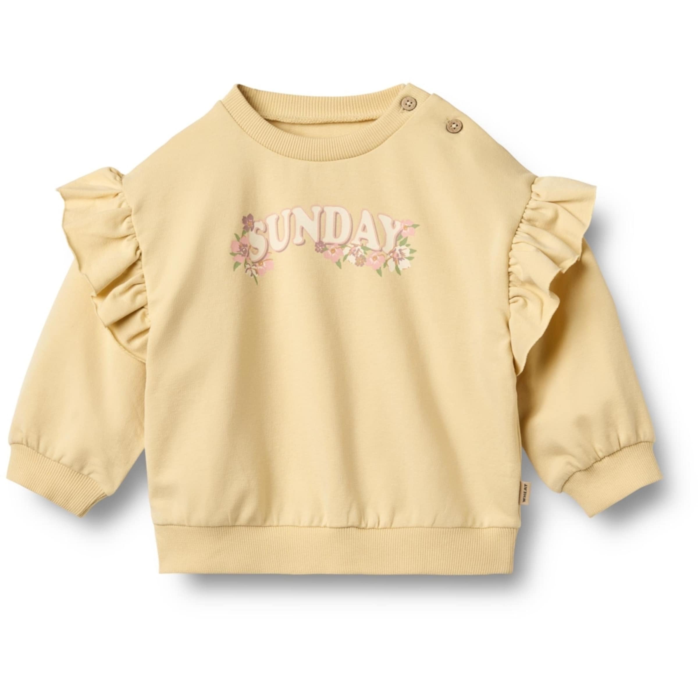 Sweat-shirt WHEAT en jaune : devant