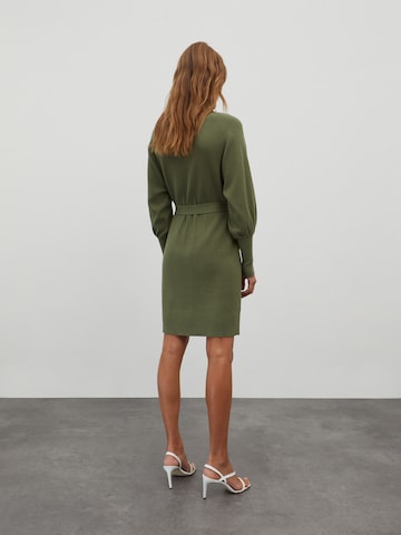 EDITED Knitted dress 'Malene' in Green