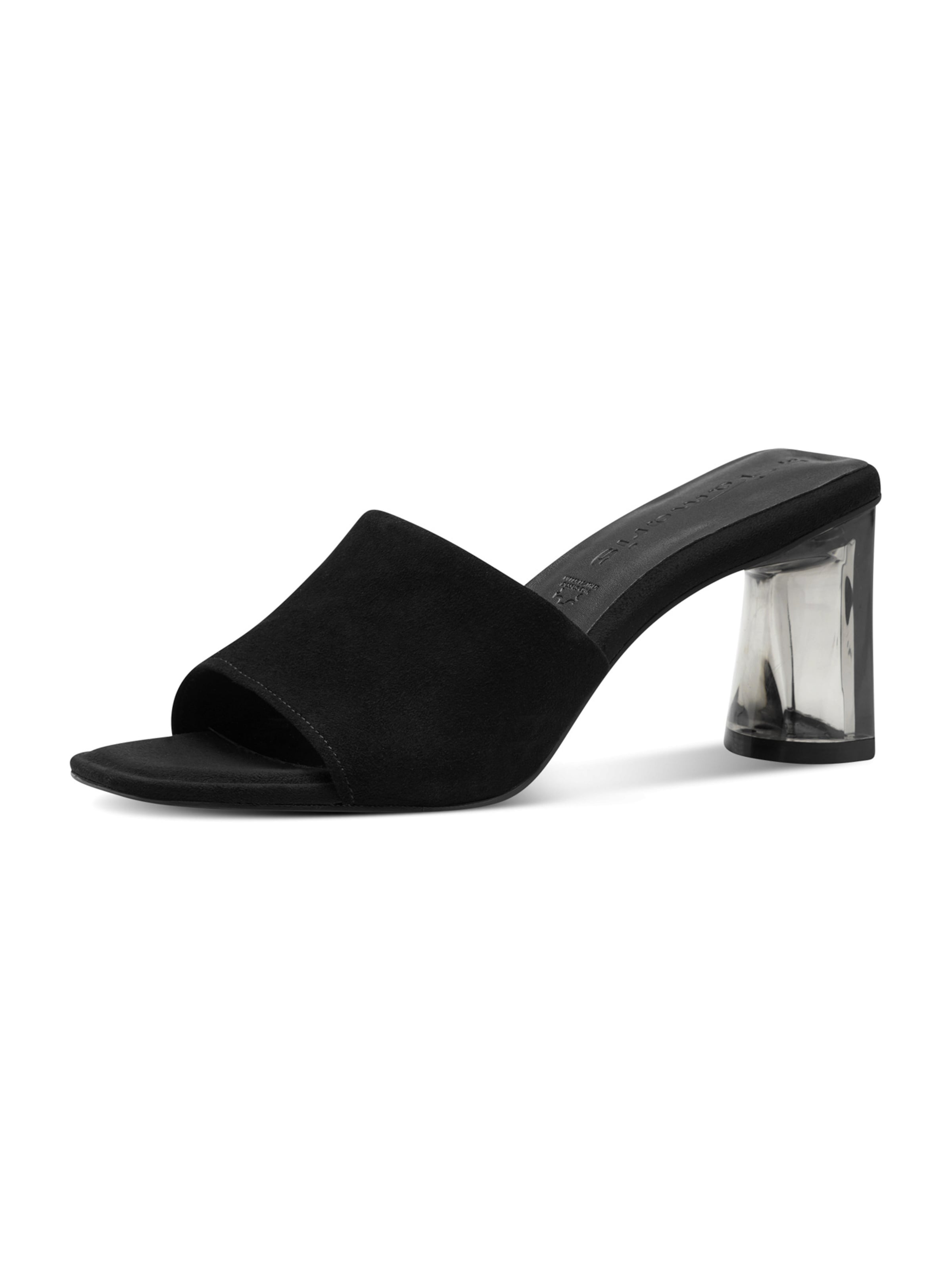 Zoccoletto di Tamaris in nero: frontale