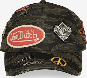 Casquette 'Gorra von dutch verde camo01 full patches distressed cap' Von Dutch en vert : devant
