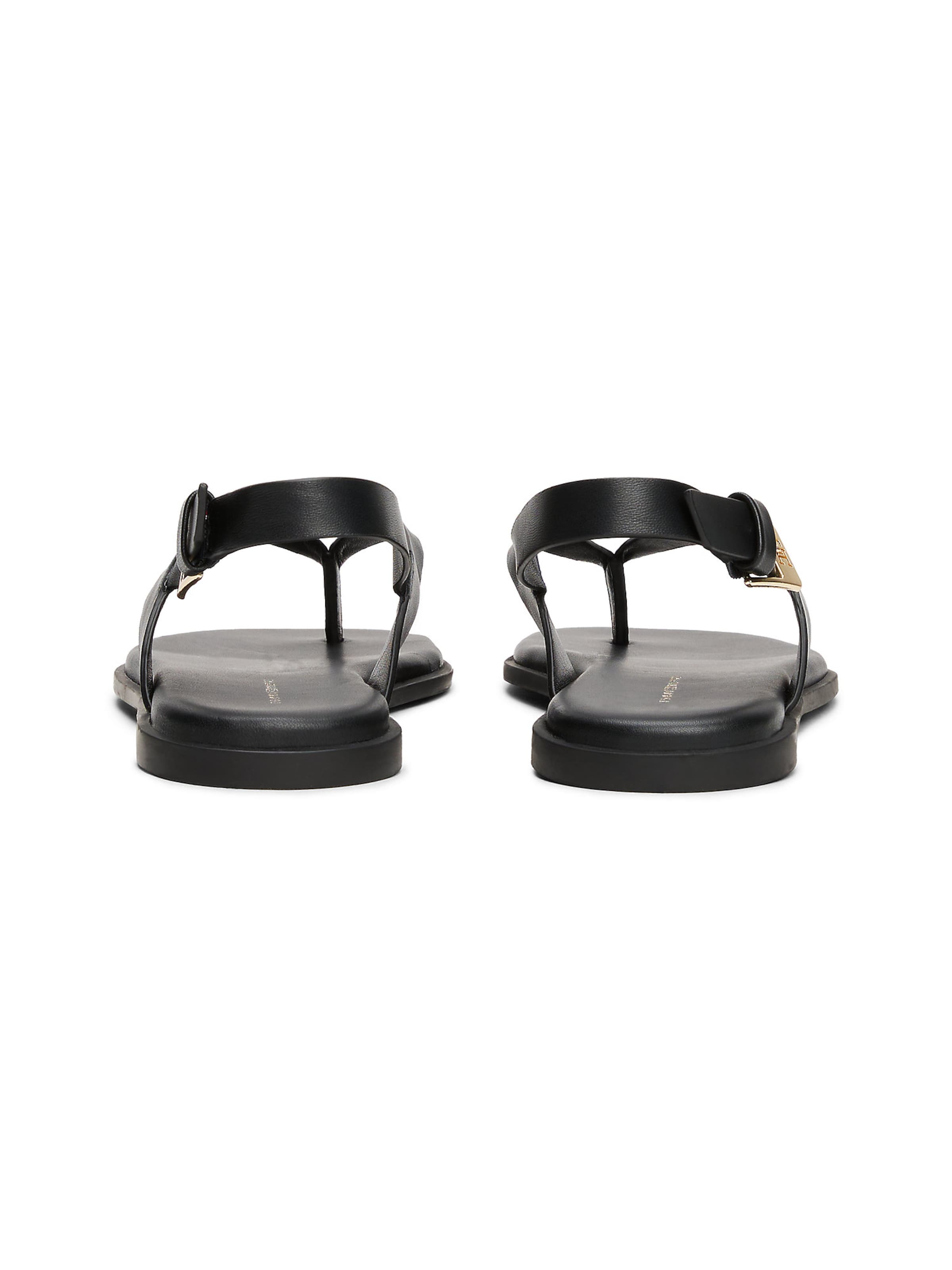 TOMMY HILFIGER Teenslipper in Zwart