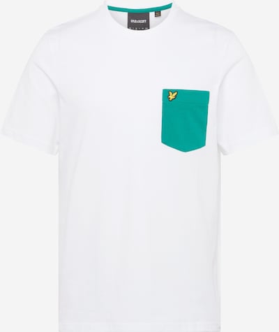 Lyle & Scott T-Shirt en émeraude / blanc, Vue avec produit