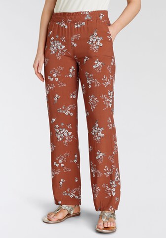 LAURA SCOTT Pajama Pants in Orange: front