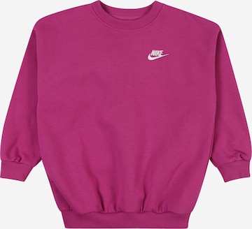 Nike Sportswear Collegepaita 'Club Fleece' värissä vaaleanpunainen: etupuoli
