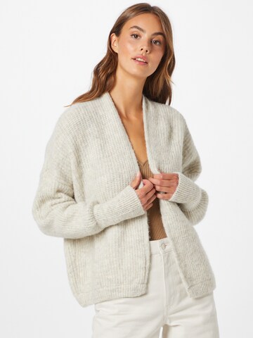 AMERICAN VINTAGE Knit Cardigan 'EAST' in White: front